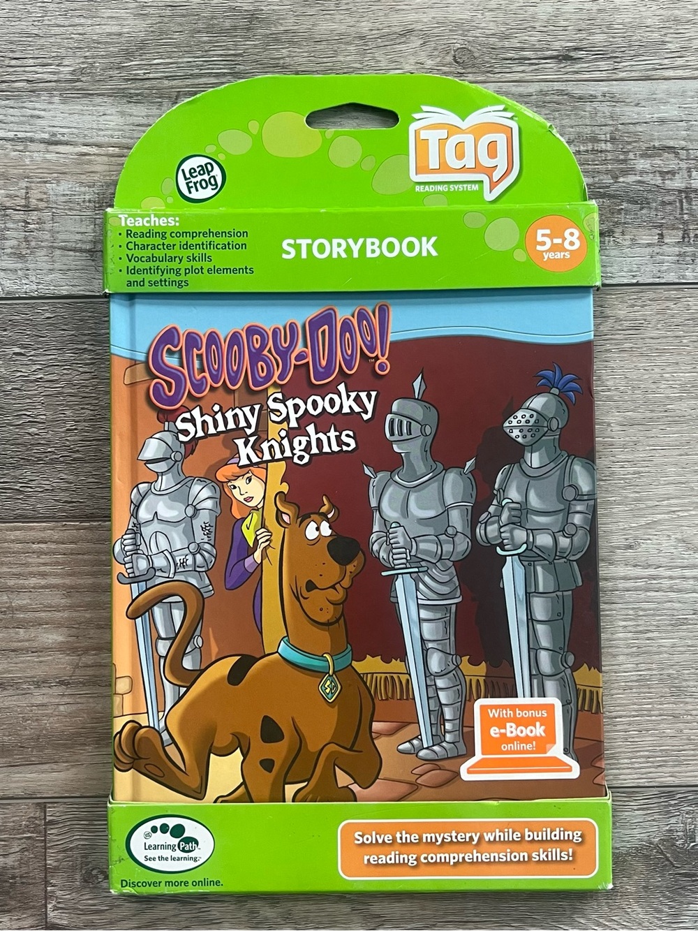NWT Leap Frog Tag Book- Scooby-Doo Shiny Spooky Knights Storybook